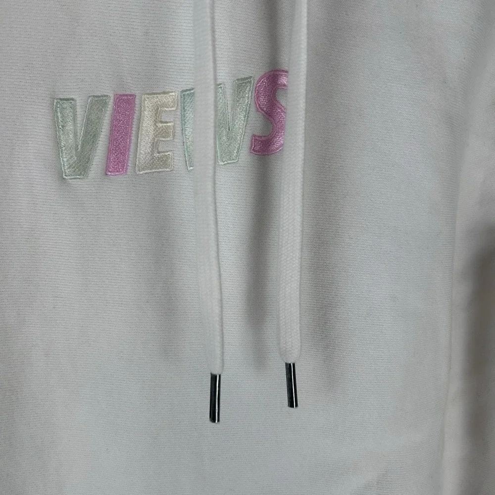 Views Podcast‎ Hoodie Mens Large Pullover Welcome Back Embroidered Sweatshirt